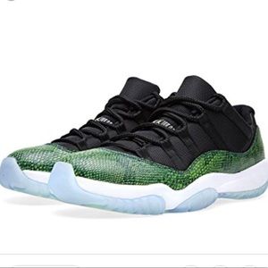 Jordan 11 Retro Low Green Snakeskin